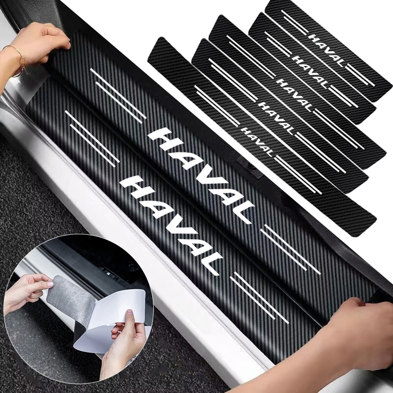 Crepe Pan Carbon - 1/4/5 Adet Araba Kapı Eşiği Koruma