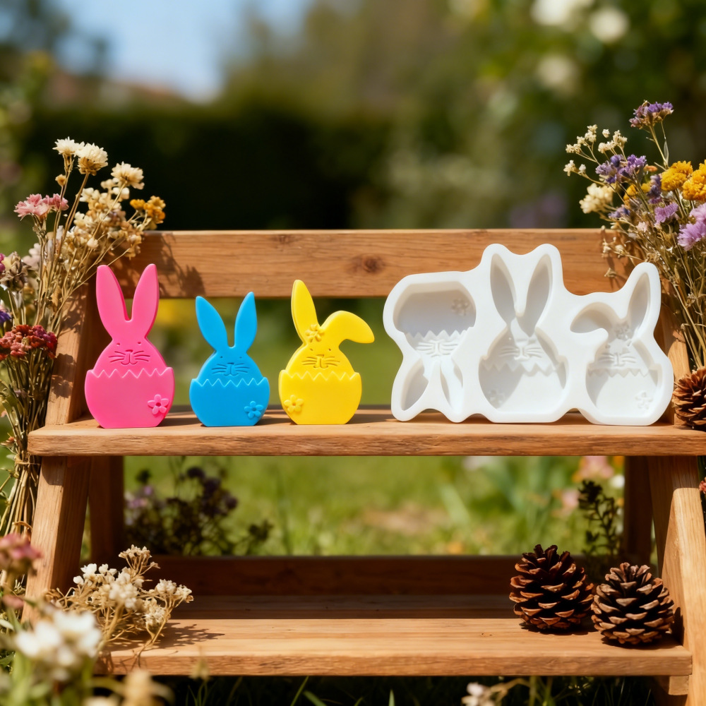 Bunny Cake Mold - Kendin Yap Paskalya Süsü Reçine Tavşan
