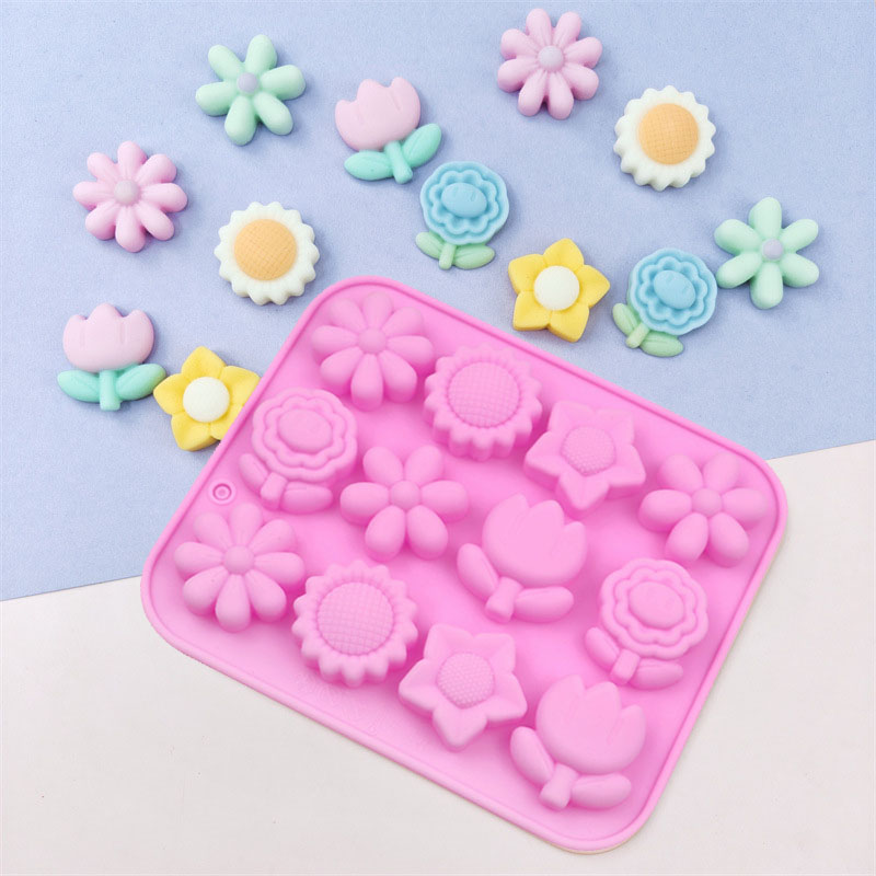 Bunny Cake Mold - Gül silikon kalıp Çiçek Yaprakları Kek
